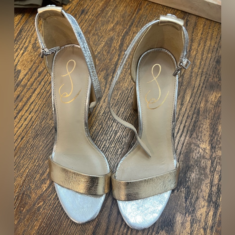 Sam Edelman Gold Strappy Heels